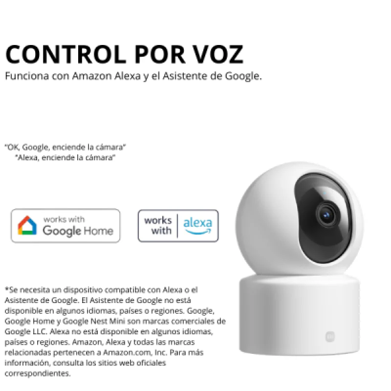 Cámara Xiaomi C301 360° WiFi con Visión Nocturna