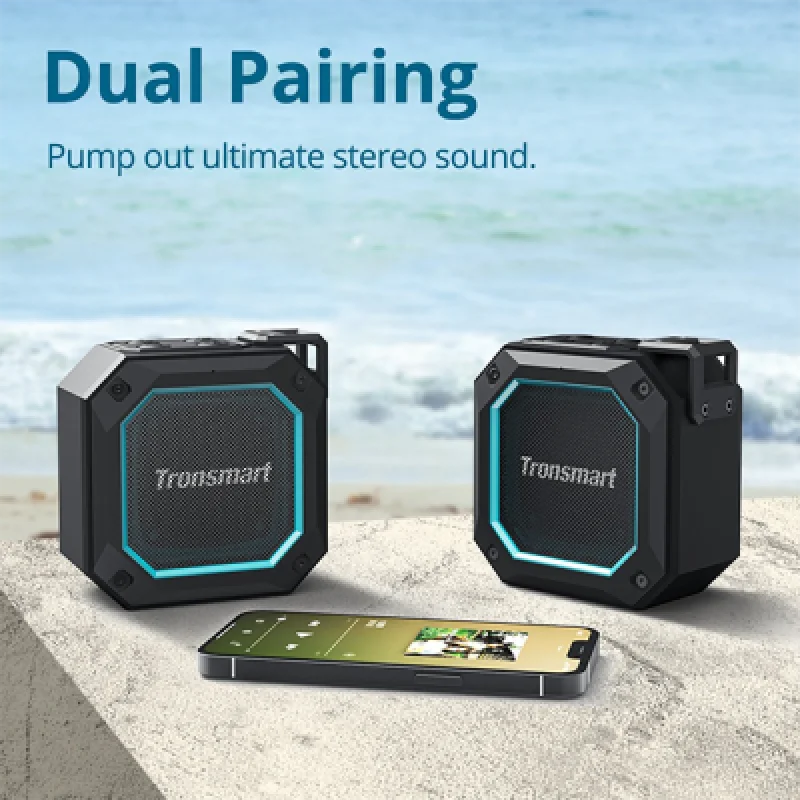Altavoz Bluetooth Resistente al Agua Tronsmart Groove 2 | Sonido Potente y Diseño Compacto