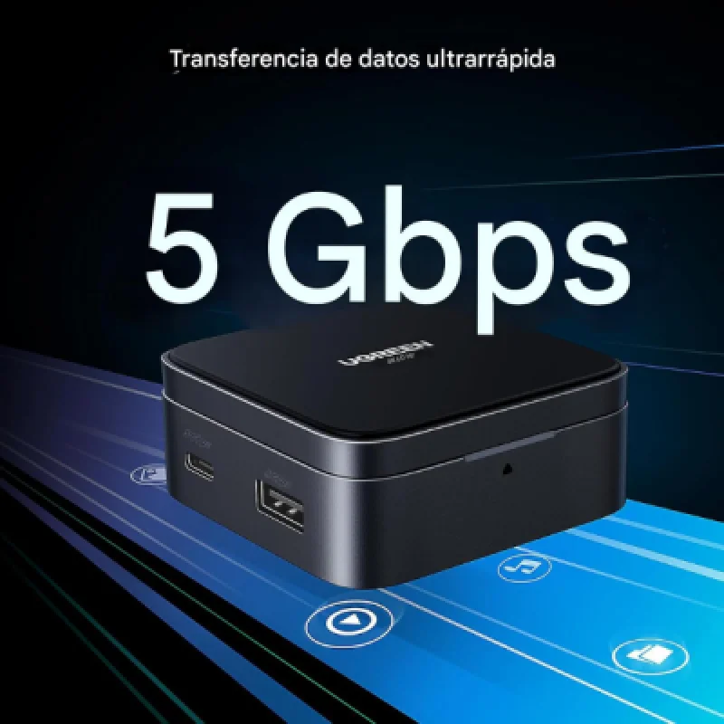 UGREEN CM801 35590 – Hub USB C 4 en 1 con HDMI 4K y PD 100W