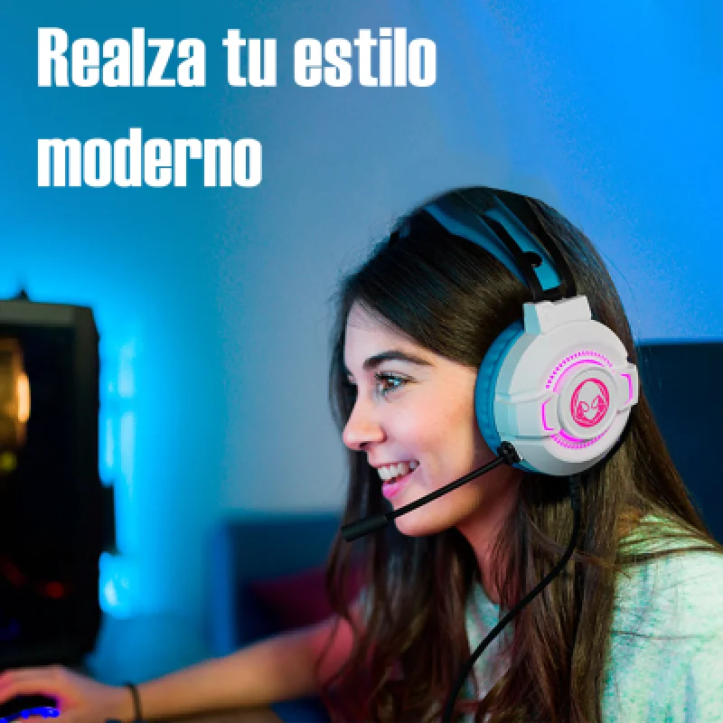 Audífonos Gamer Xtech Ghost Spider LED Micrófono 50mm