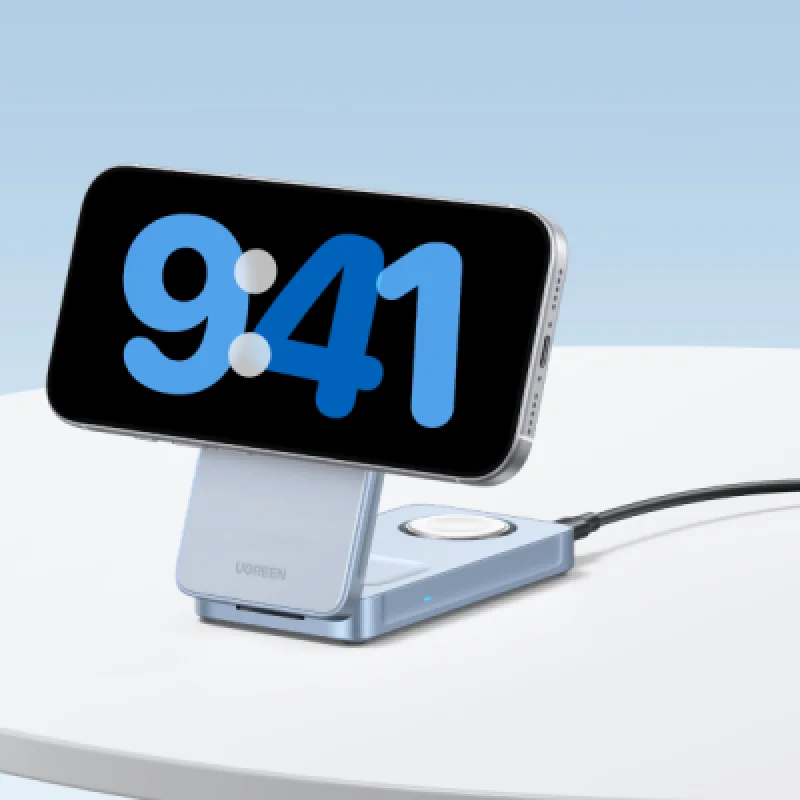 Cargador Inalámbrico UGREEN W757 MagSafe 3 en 1 25w Qi2 🔋