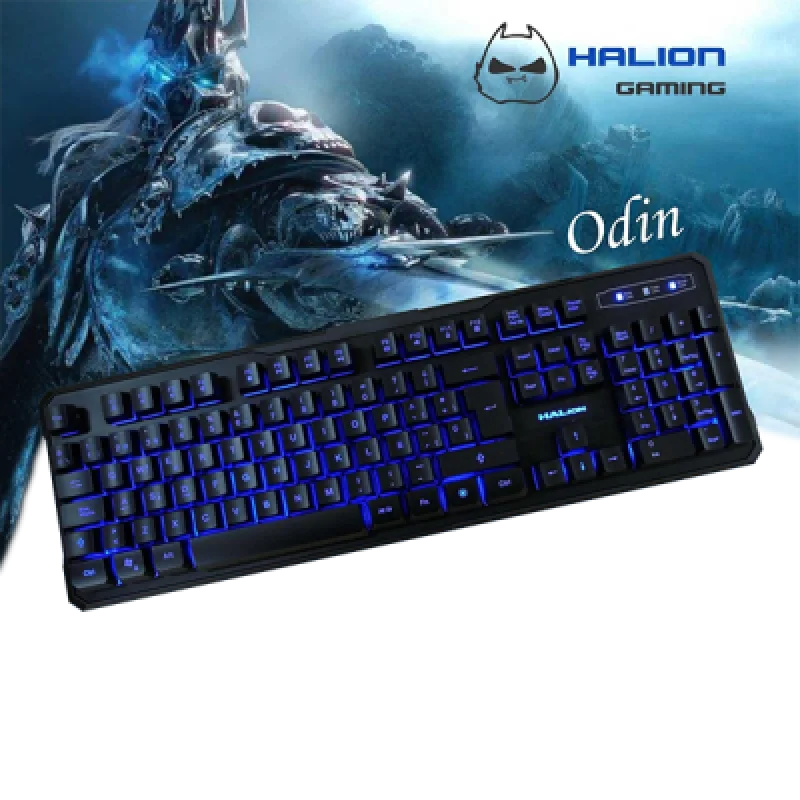 Combo Gamer Halion 3 en 1 HA 515C ODIN | Teclado Mecánico Mouse y Mousepad