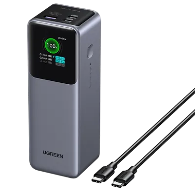 Cargador Portátil Ugreen Nexode 200W 25000mAh PD 3.1✔