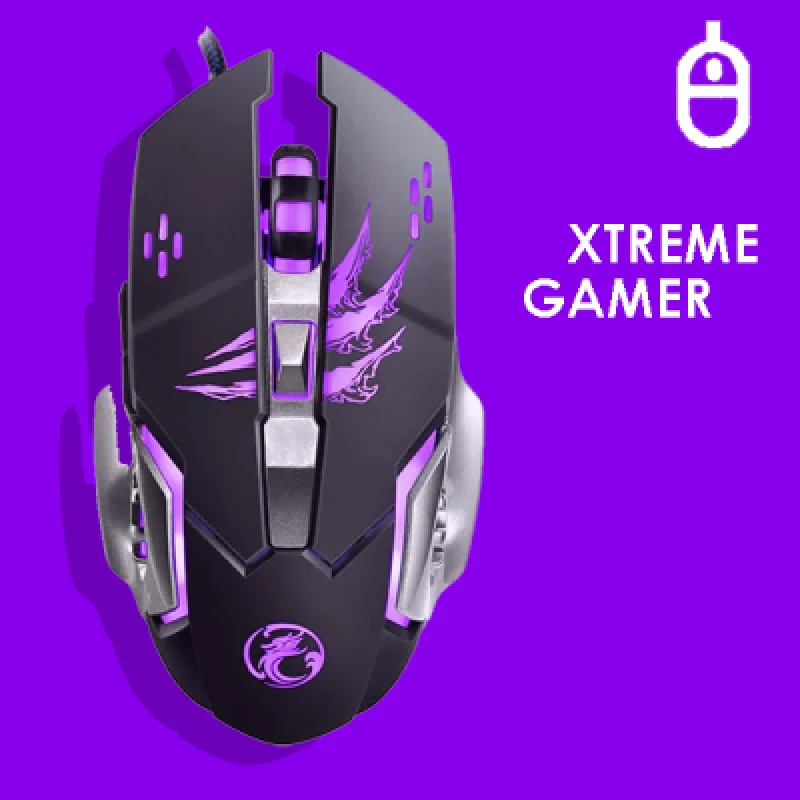 Mouse Gamer Apedra A8 RGB | Diseño Futurista Alta Sensibilidad y Conectividad USB