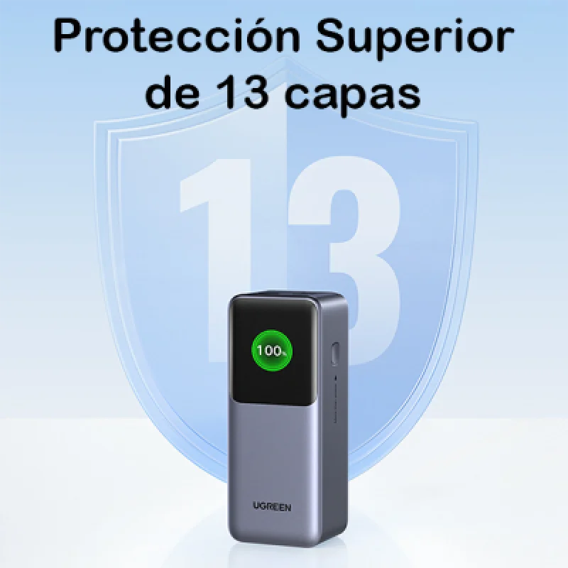 Cargador Portátil Ugreen Nexode 20000mAh 130W⚡Carga Rápida para iPhone Laptop y Más 🚀Envío Rápido Perú