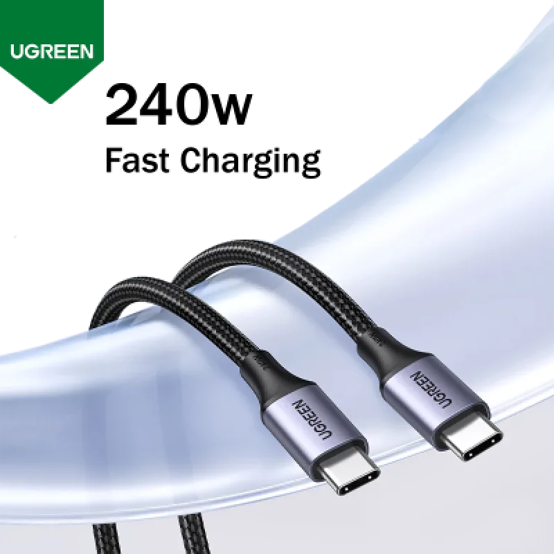 Cable USB-C Ugreen 240W PD 3.1 1M | Carga Rápida para MacBook y iPhone