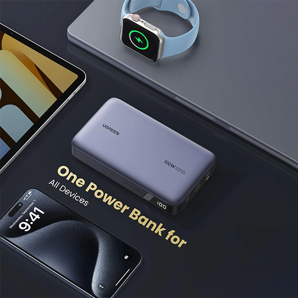 🏷️Power Bank UGREEN 20000mAh 100W + Cable Tipo-C