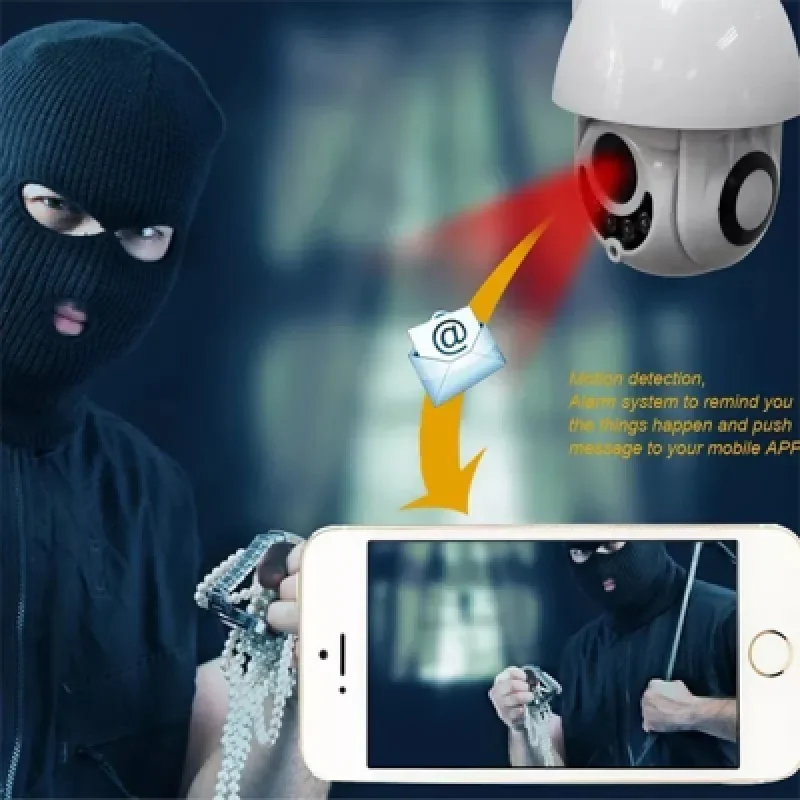 Cámara de Seguridad Wifi para Interiores y Exteriores DAYTECH DT H06 | Alta Resolución Visión Nocturna Control Remoto