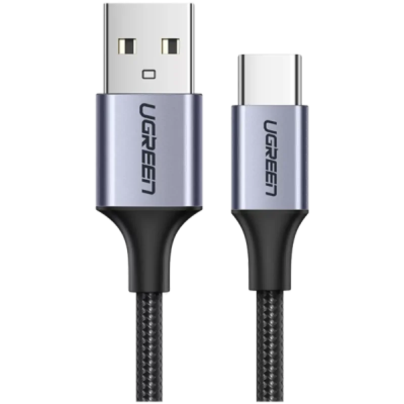 Ugreen Cable de Datos USB A a USB C 2m Trenzado de Aluminio Niquelado