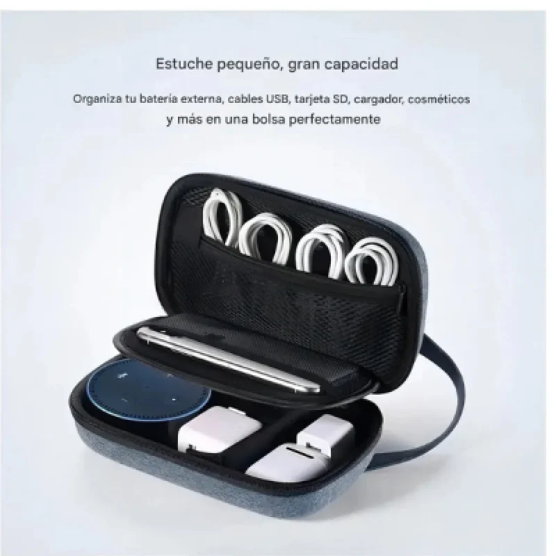 Funda Organizadora UGREEN para Cables y Accesorios (Gris)