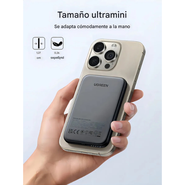 Power Bank UGREEN PB560 Magnético 5000 mAh – Modelo 25866