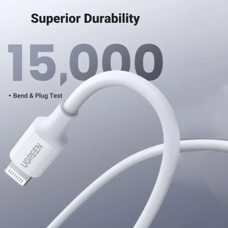 Cable USB-C a Lightning UGREEN 10493 MFi 20W Carga Rápida