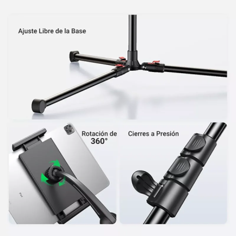 Trípode UGREEN Ajustable 2 en 1 para Teléfono y Tablet