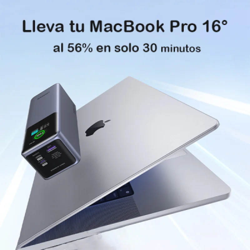 Cargador Portátil Ugreen Nexode 200W 25000mAh| Power Bank Fast Charger para Laptop y Celular✨
