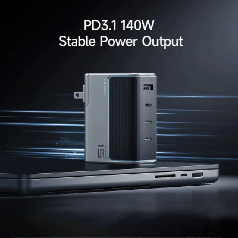 ⚡ Cargador CUKTECH 140W GaN USB-C 4 Puertos | Rápido y Seguro