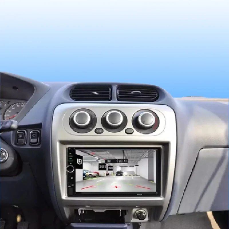 Autoradio 7 Pulgadas 2 Din WinCE con Perilla Cámara Retrovisor Soporte MirrorLink Wifi espejo iPhone y CarPlay | Compatible Android