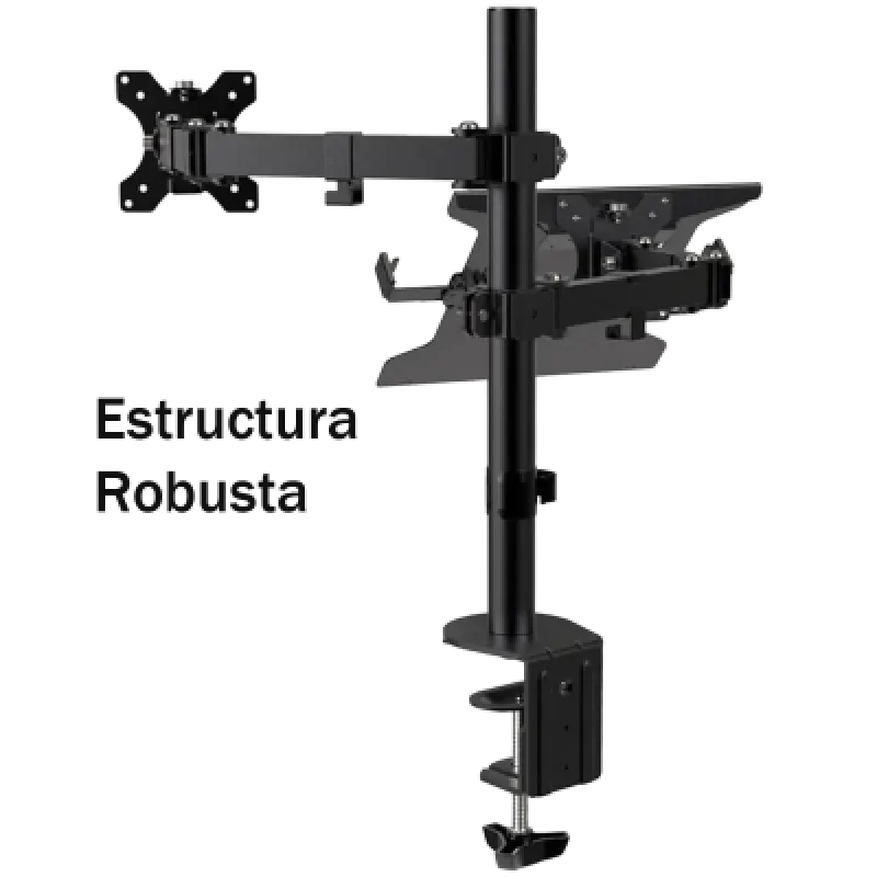 Soporte Monitor y Laptop Klip Xtreme KMM-301 13”-32” Giro Total