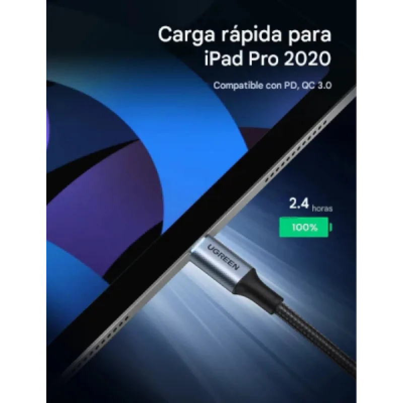 Cables USB-C a USB-C UGREEN 70429  2m 100W