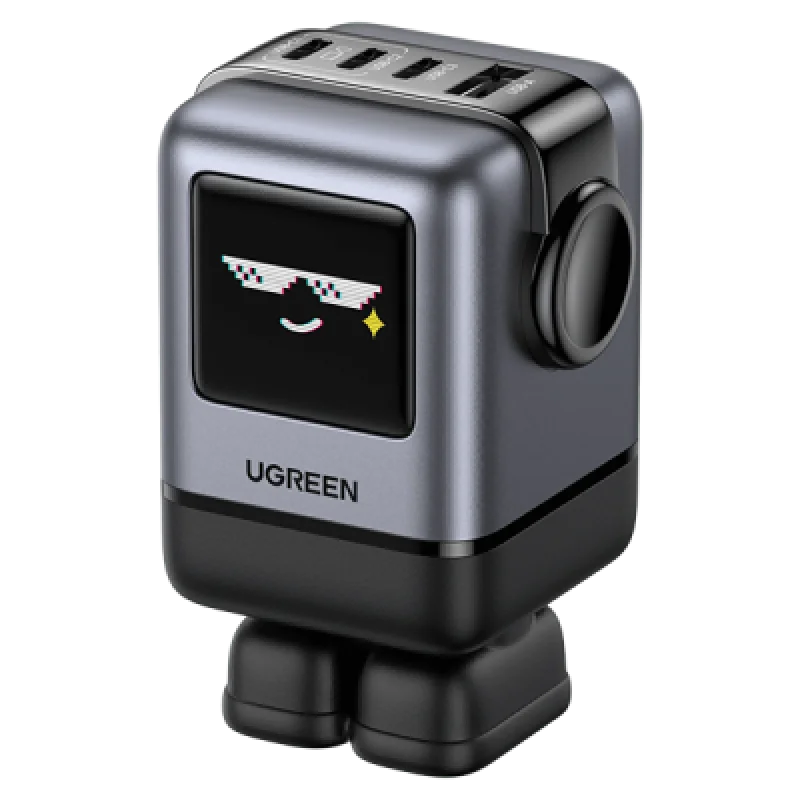 Cargador Ugreen 100W GaN Robot 4 Puertos USB-C | Carga Rápida🔋