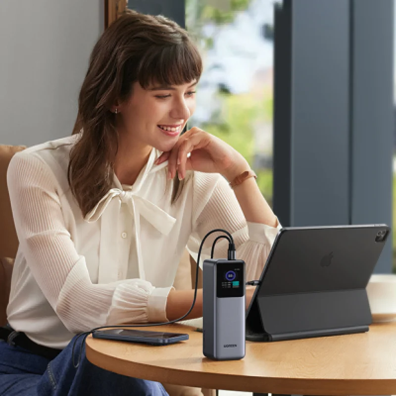 Cargador Portátil Ugreen Nexode 200W 25000mAh| Power Bank Fast Charger para Laptop y Celular✨