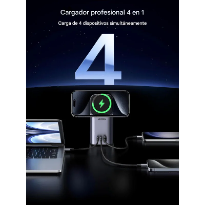 UGREEN CD342 90905 – Estación de Carga GaN 100W con MagSafe