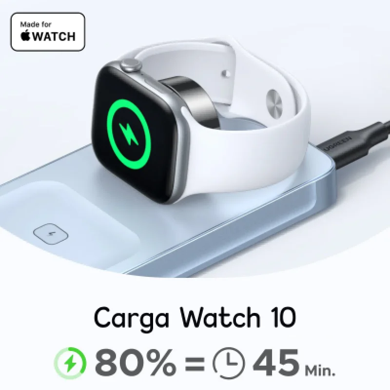Cargador Inalámbrico UGREEN W757 MagSafe 3 en 1 25w Qi2 🔋