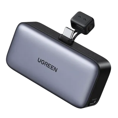 Power Bank UGREEN PB503 – 5 000 mAh carga rápida 20 W conector integrado