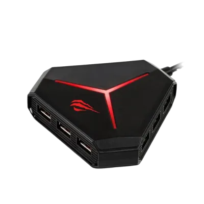 Hub USB Multi interfaz H95 – 6 puertos lector de tarjeta y jack de audio