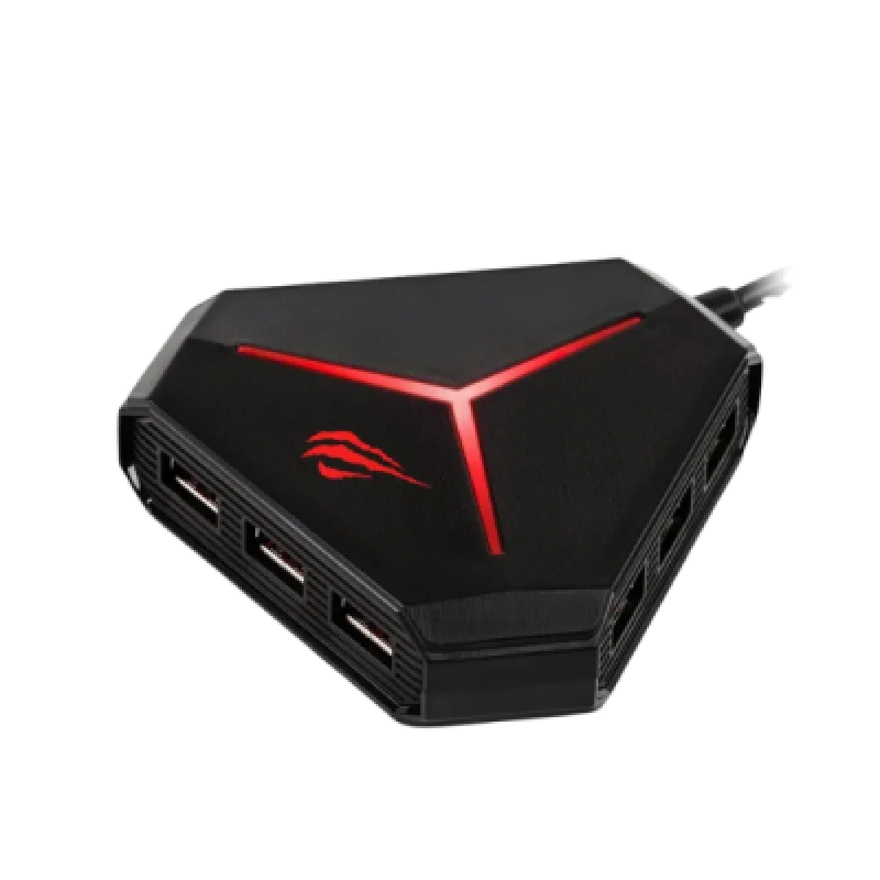 Hub USB Gamenote H95– 6 puertos lector de tarjeta y jack de audio
