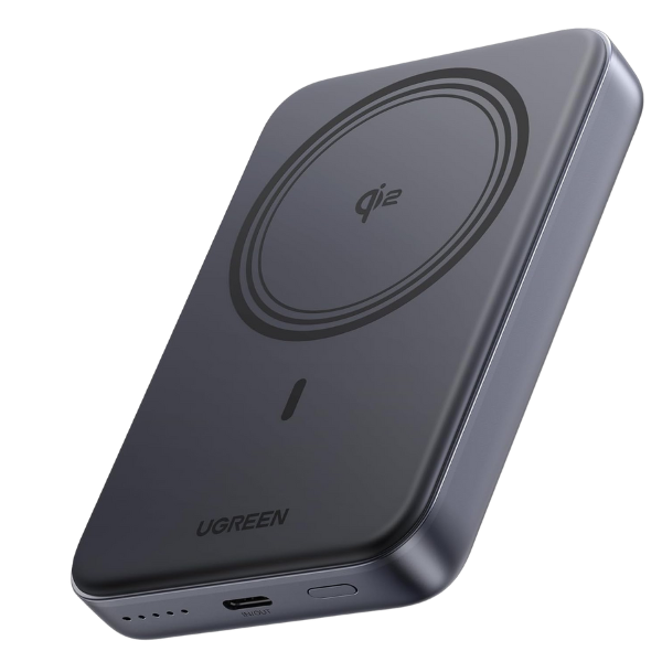 Power Bank UGREEN Magnetic Qi2 10 000 mAh – 15 W inalámbrico + 20 W cable USB-C