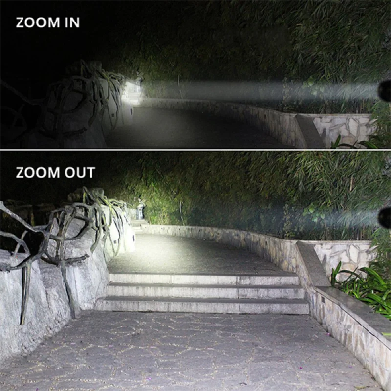 Linterna Recargable Shustar S 001 LED | 8000 Lúmenes 500m Alcance IPX 6 hasta 5 horas de Autonomía