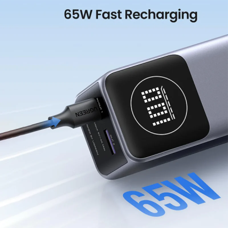 Cargador Portátil Ugreen Nexode 12000mAh 100W🔋 Carga Rápida para iPhone Laptop y Más 🚀Envío 24h Perú