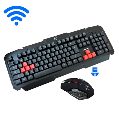 Combo Gamer Inalámbrico 2 en 1 Halion Saturn HA KW509C