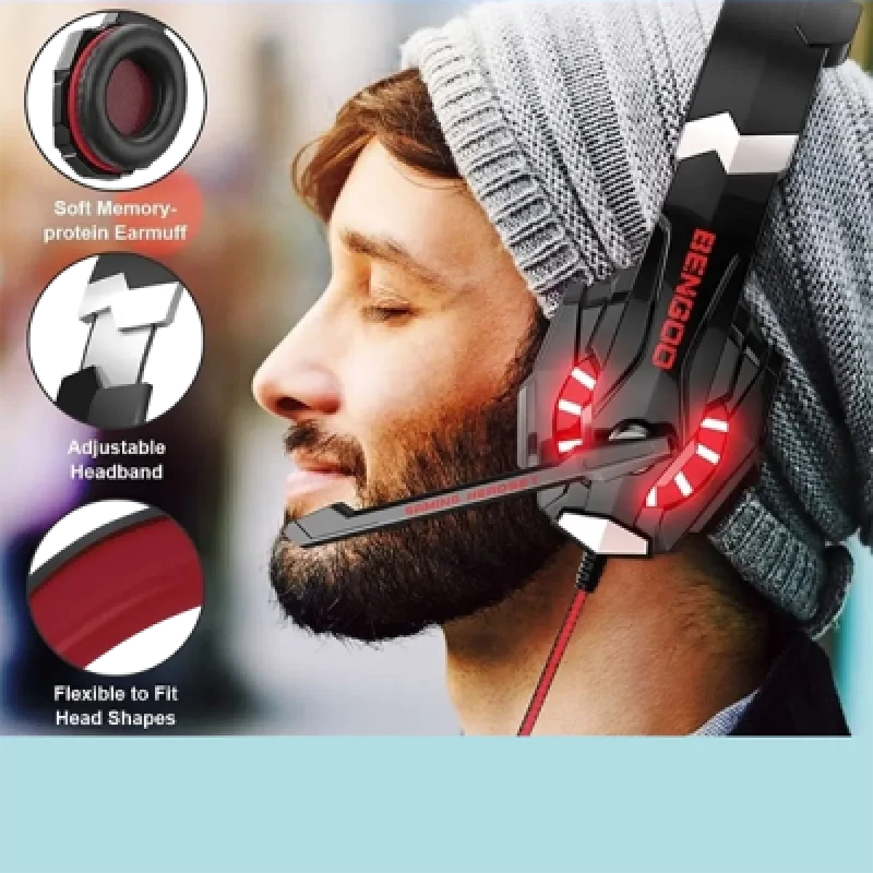 Audífono Gamer con Micrófono Kotion Each Pro G900 con Iluminación RGB