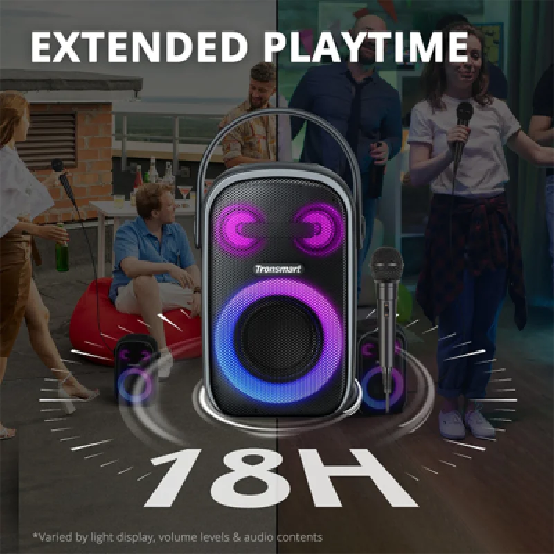 Parlante Karaoke con Micrófono Tronsmart Halo 110 | Máxima Diversión con Potente Sonido