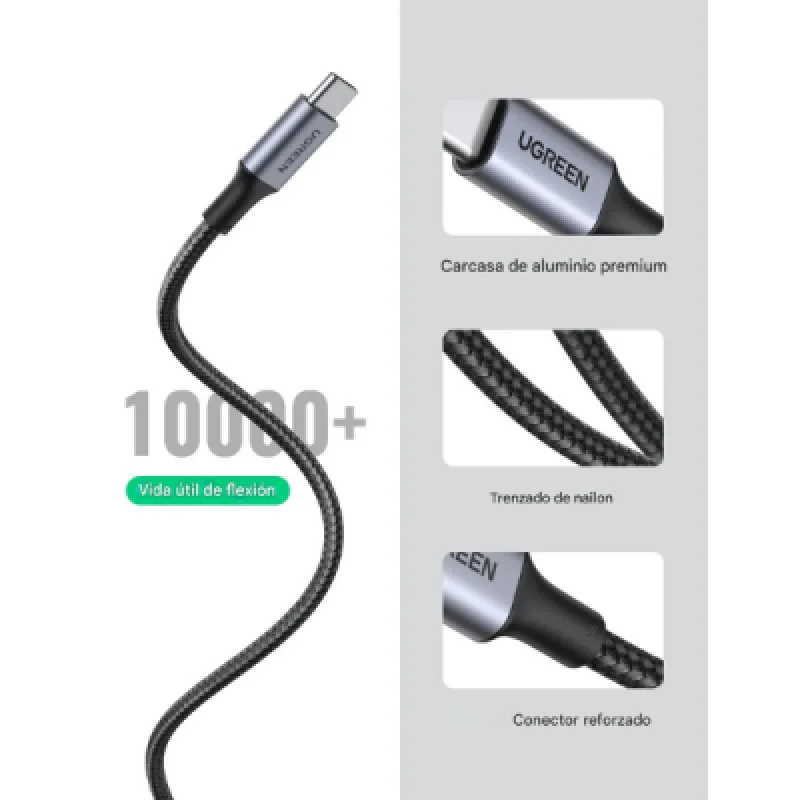 Cables USB-C a USB-C UGREEN 70429  2m 100W