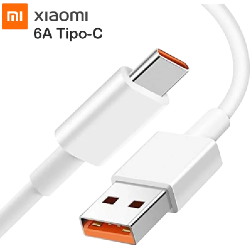 Cable Xiaomi 120W 6A USB-A a USB-C 1m | Carga Rápida Perú