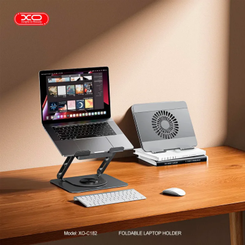 Soporte para Laptop con Cooler XO-C182 360° hasta 17.3” 💻