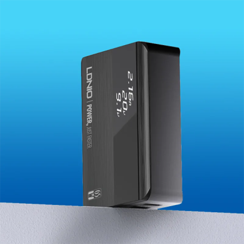 Cargador de escritorio LDNIO 65W | Carga Rápdia Múltiples Dispositivos