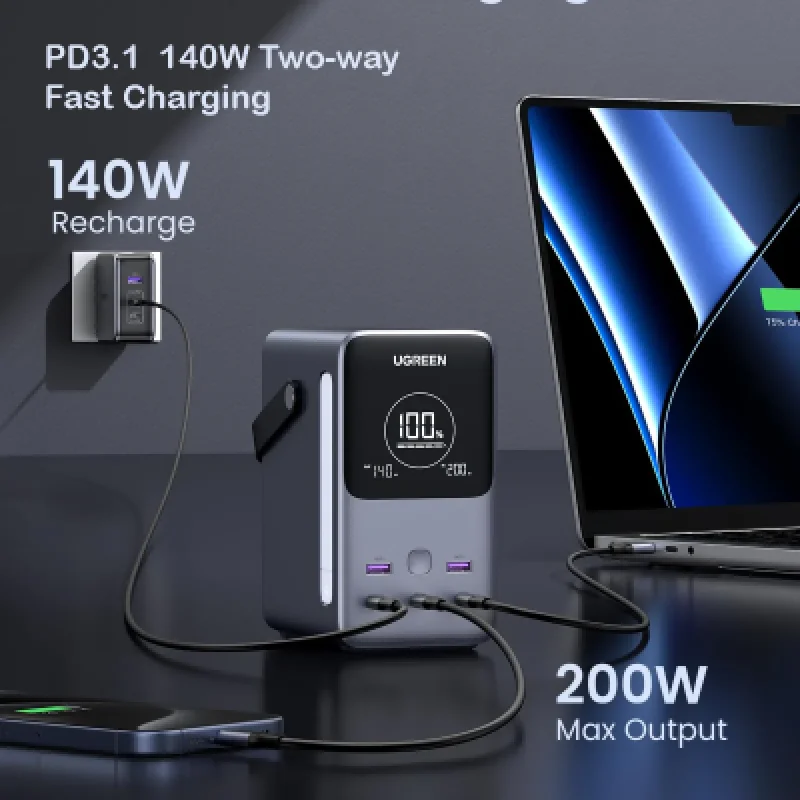 Power Bank UGREEN 300W 48000mAh PB770 | Batería Portátil Alta Potencia