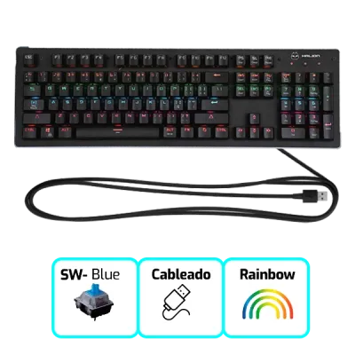 Teclado Mecánico Gamer Halion Apolo II HA K935