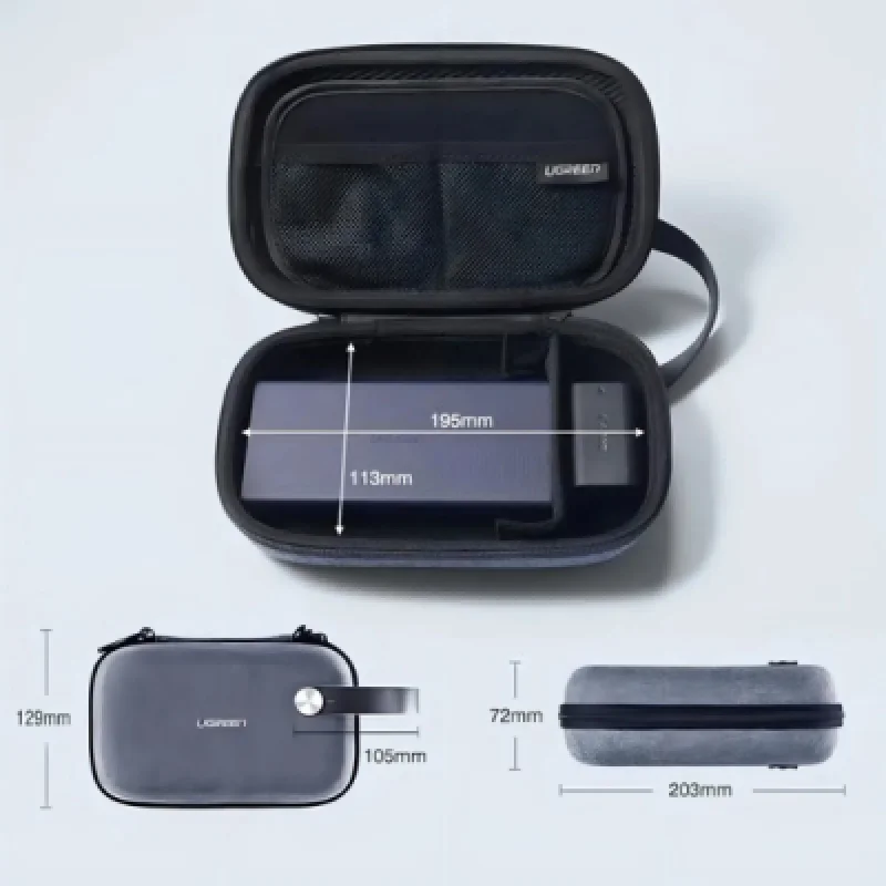 Funda Organizadora UGREEN para Cables y Accesorios (Gris)