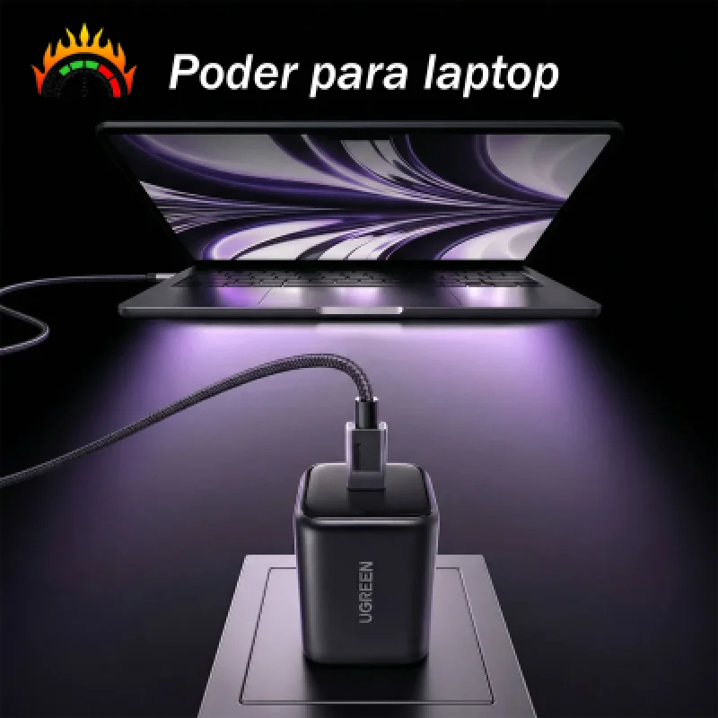 Cargador UGREEN 45W GaN USB-C PD X524 para iPhone y Galaxy
