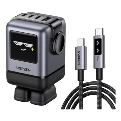 Cargador UGREEN Robot 100W + cable