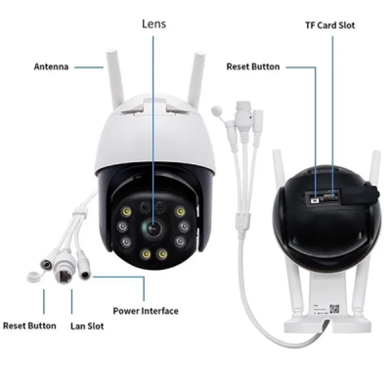 Cámara de Seguridad WiFi DAYTECH H 18 | 3MP Visión Nocturna y Detección de Movimiento para Hogar y Negocios