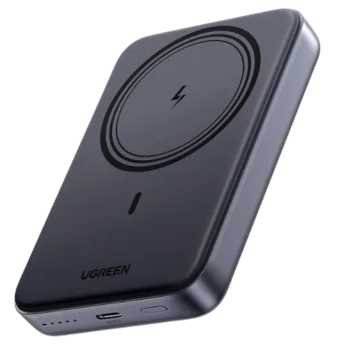 Power Bank Magnético UGREEN PB561 – 10 000 mAh Carga Inalámbrica + Cable