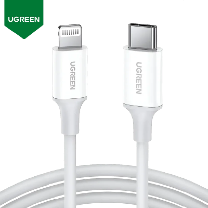 Cable USB-C a Lightning UGREEN 10493 MFi 20W Carga Rápida