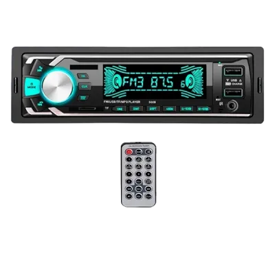 Autoradio 1 Din Bluetooth con 2 USB y Máscara Fija