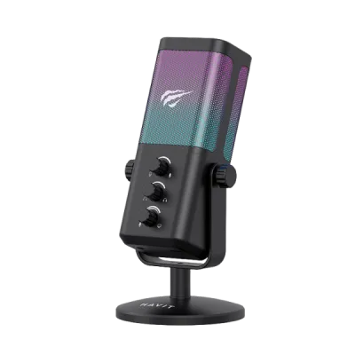 Micrófono RGB Havit GK65: claridad estilo y rendimiento en uno