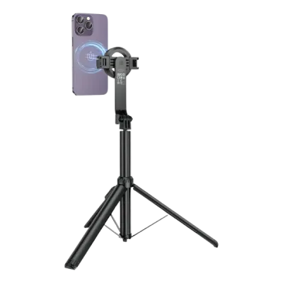 Hoco K25: Selfie Stick & Trípode Magnético 1.5m para creadores de contenido